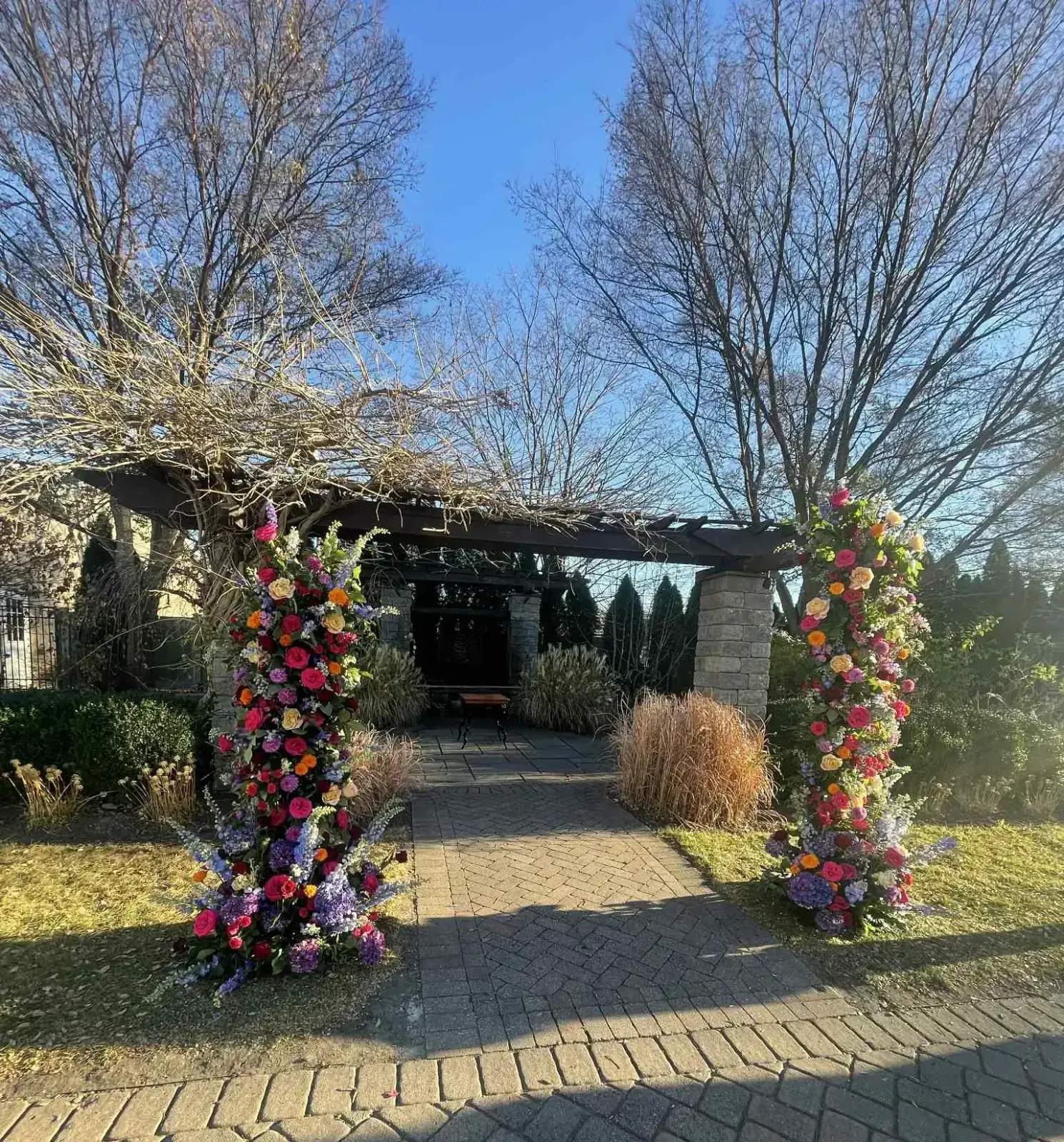 Custom floral installation that stands apart